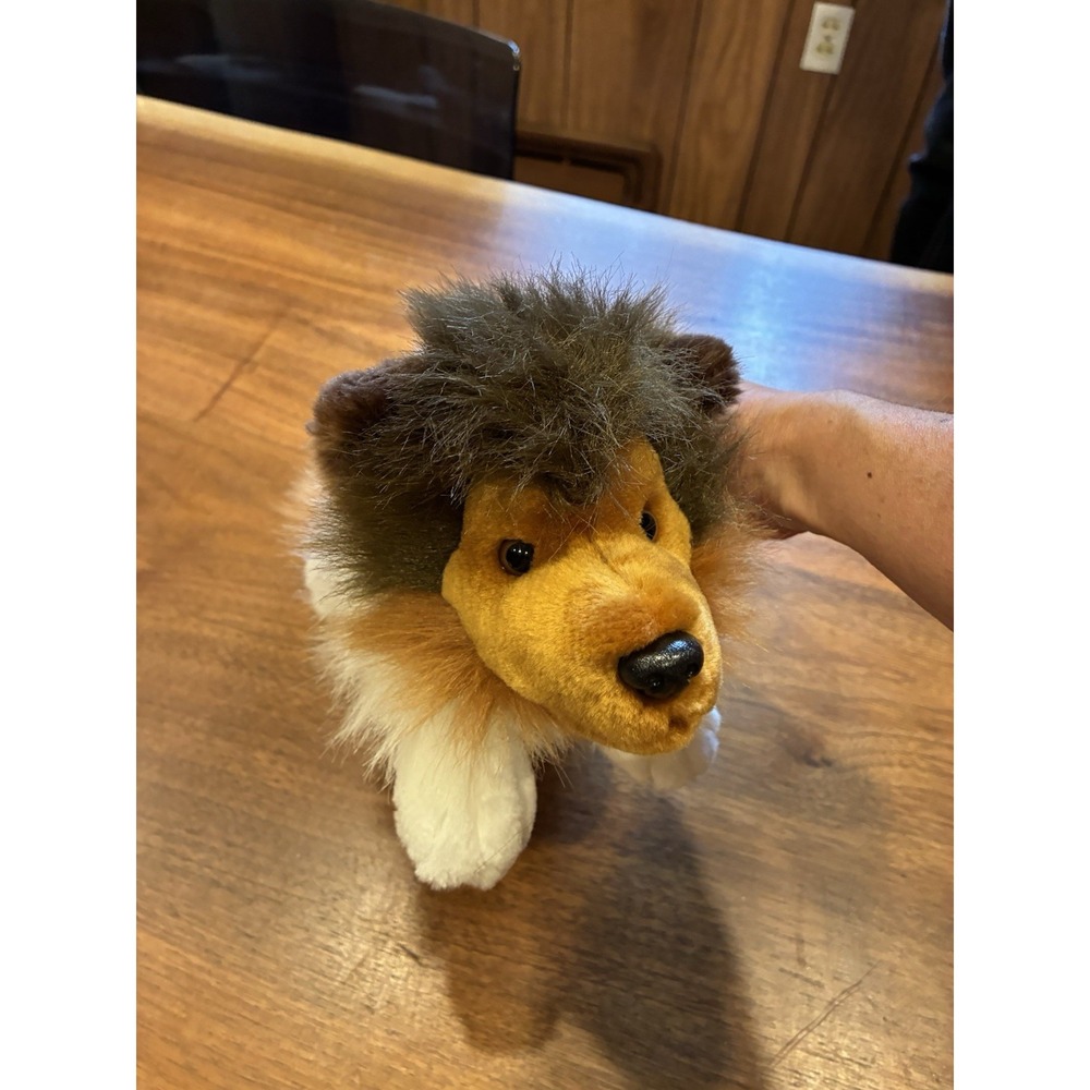 FAO SCHWARZ COLLIE Shetland Sheep Dog Plush Stuffed Animal Cuddle Toy Pup